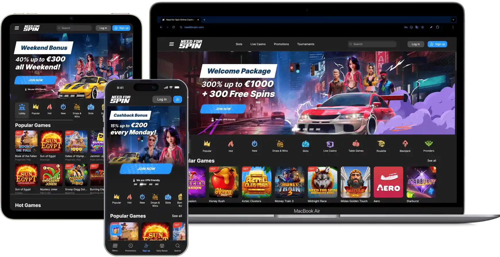 Need for Spin Available Devices