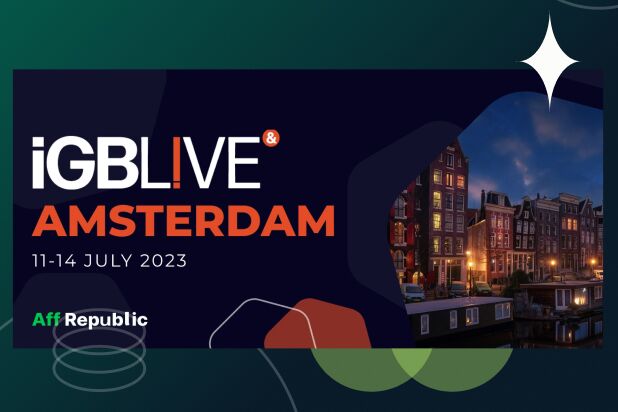 We’re are at  iGB Live in Amsterdam